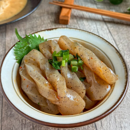 ピリ辛♩蒟蒻だし煮