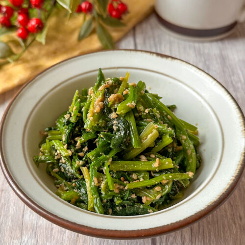 ５分で完成♩ほうれん草の胡麻和え