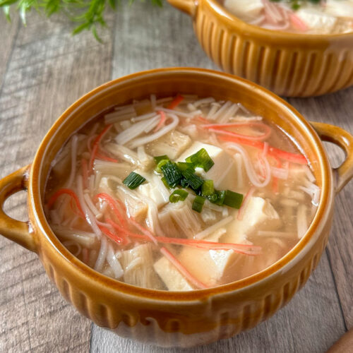 コスパ最強♩カニえの豆腐スープ