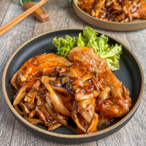 お肉柔らか♩舞茸ポークチャップ