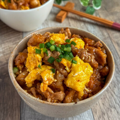 男子受け抜群♩てり玉豚丼