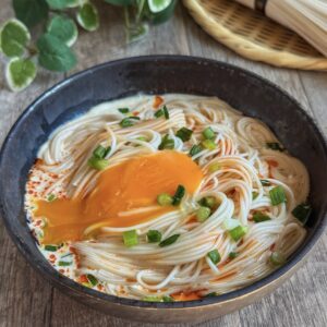 TKGならぬTKS？卵かけそうめん