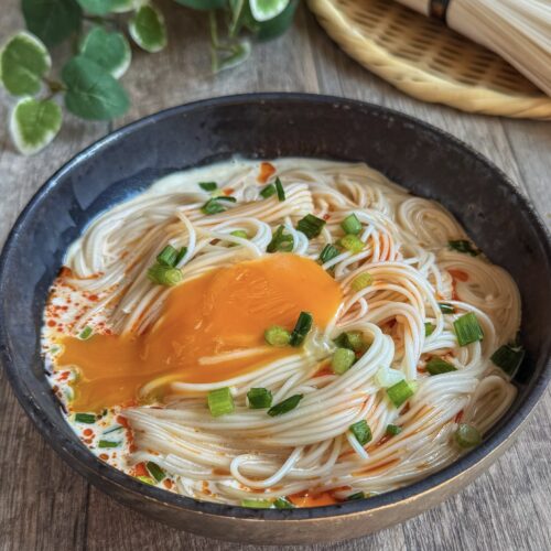 TKGならぬTKS？卵かけそうめん